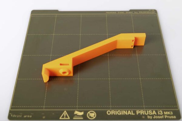 3D print of the arm on the flexible print plate