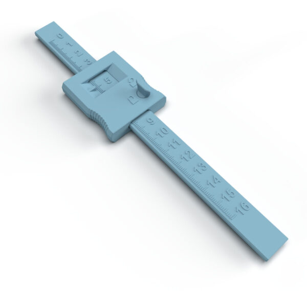 Rendering 3D printed depth caliper, the 3d printed depth gauge
