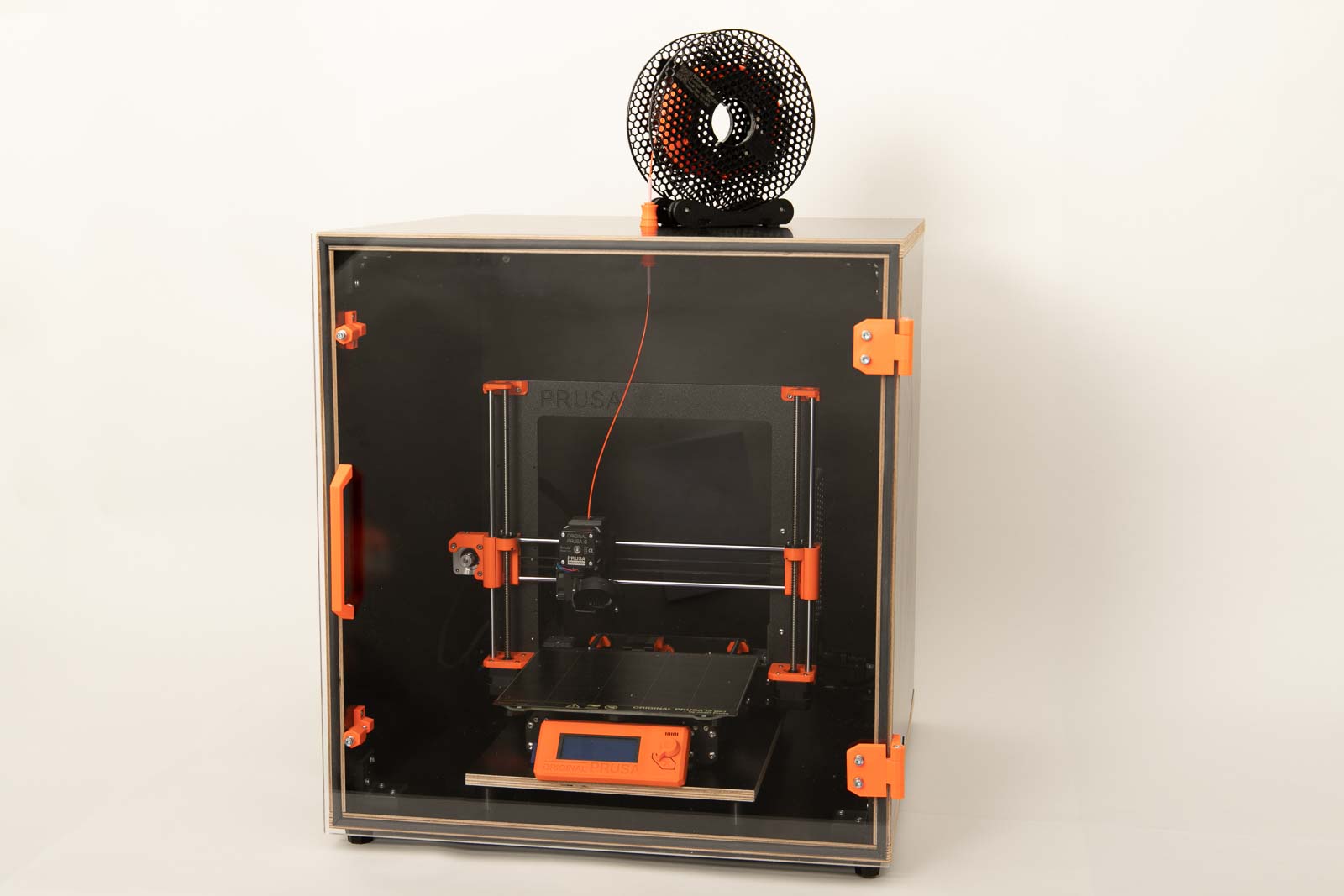 Build a DIY 3D printer enclosure and feed filament from above