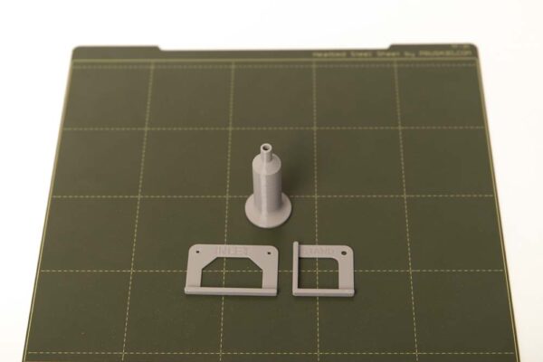 Required 3D printed parts: marker and stencil templates for cable entry box and supporting feet