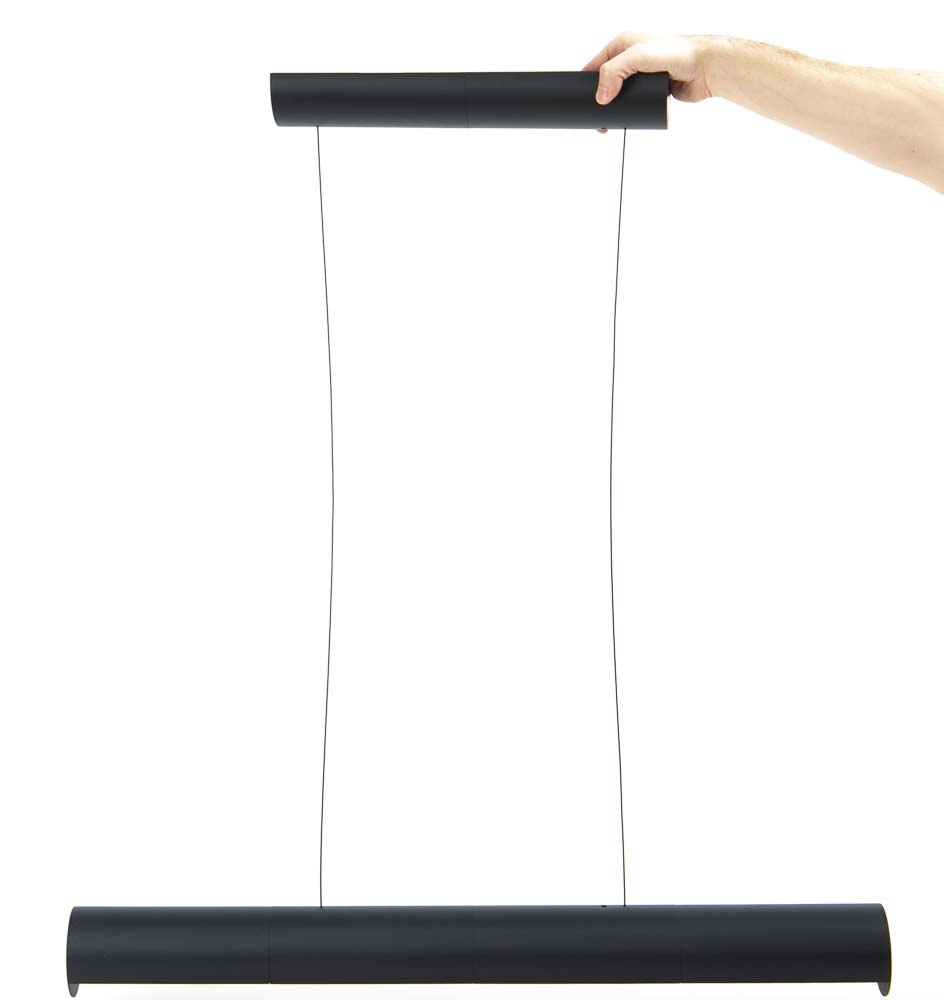 diy-3d-print-led-pendant-light-lamp-build-it-yourself-instructions-34 The finished 3D printed pendant light hangs on the ceiling mount