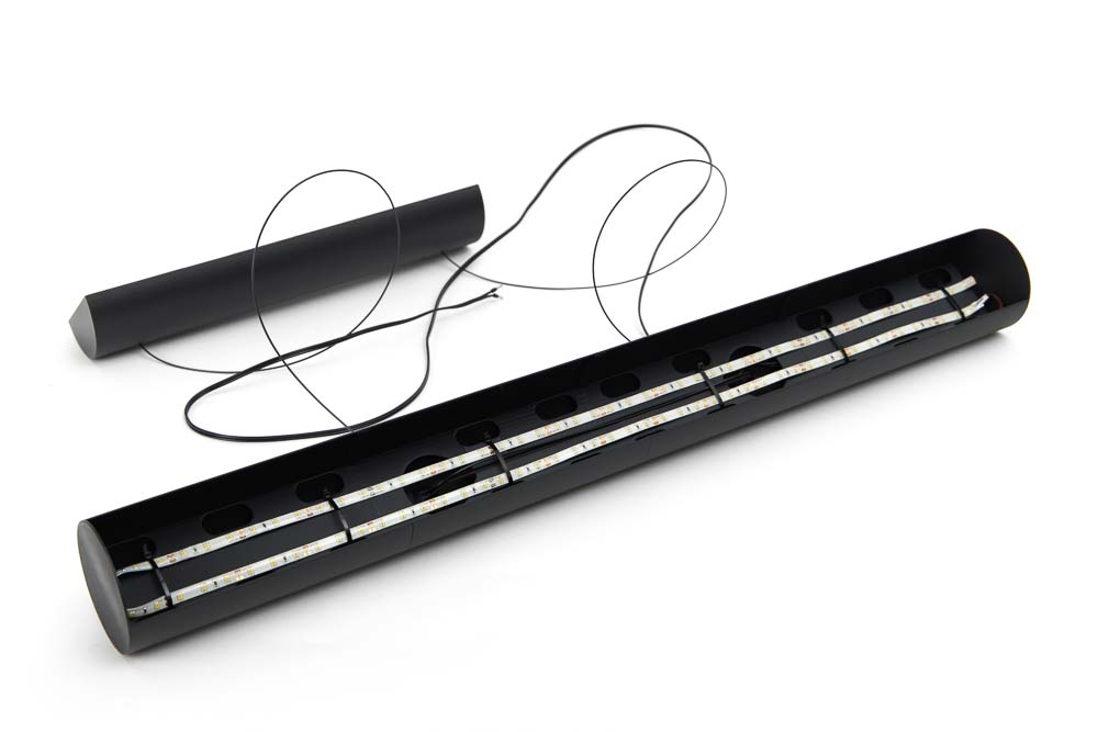 diy-3d-print-led-pendant-light-lamp-build-it-yourself-instructions-40 3D printed pendant light with installed LED strips ready for electronics connection