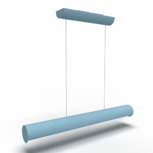 Rendering of the fully assembled 3D printed LED pendant light